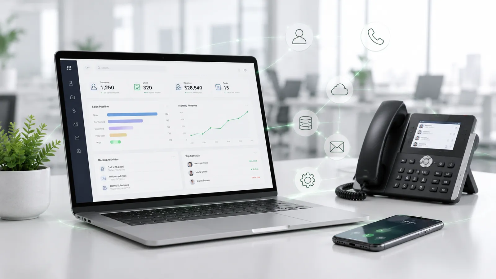Integracions de telefonia amb CRM i software