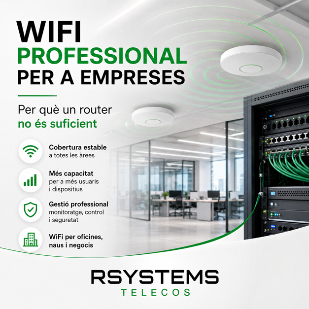 WiFi professional per a empreses | RSystems Telecos